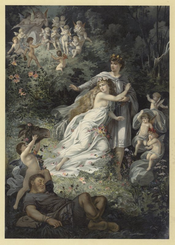 Illustrazione per Sogno di una notte di mezza estate da Julius Hoeppner