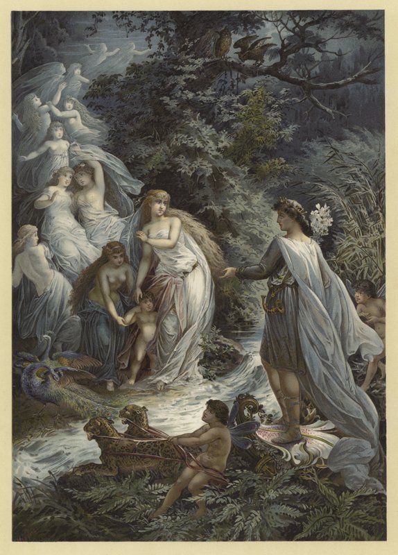 Illustrazione per Sogno di una notte di mezza estate da Julius Hoeppner