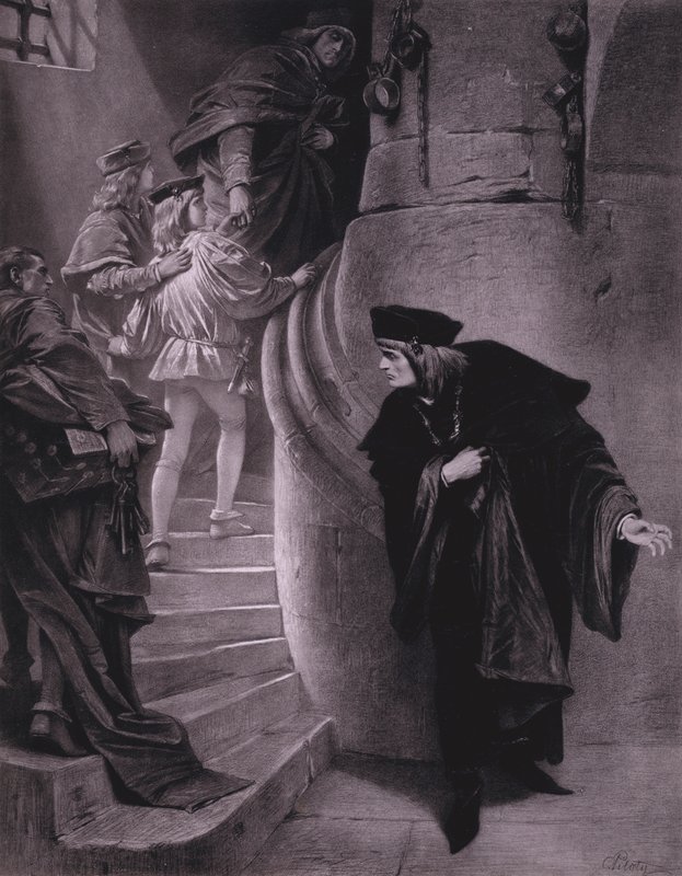 Scena dal Riccardo III di Shakespeare (Atto III, Scena 5) da Karl Theodor von Piloty