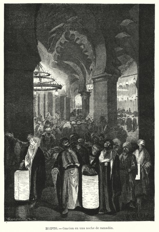 Preghiere Serali durante il Ramadan, Egitto da Karl Wilhelm Gentz