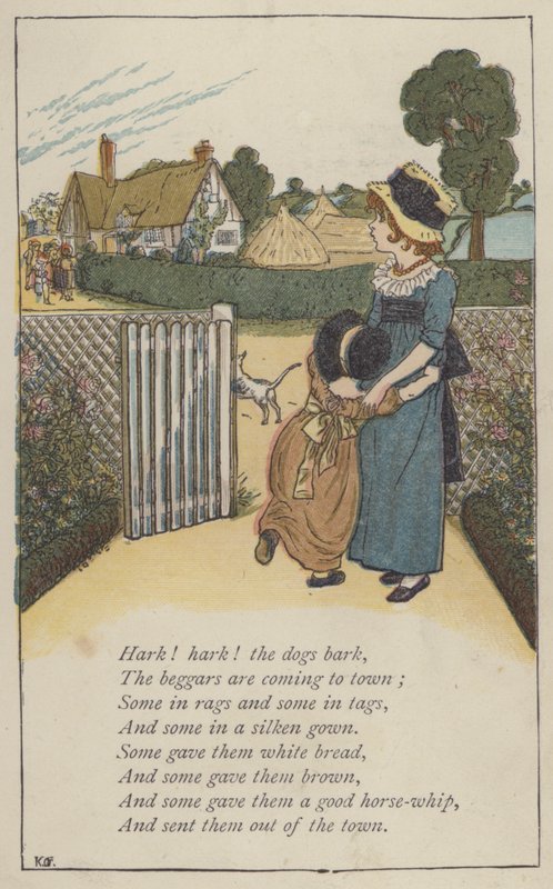 Ascolta! ascolta! i cani abbaiano da Kate (after) Greenaway