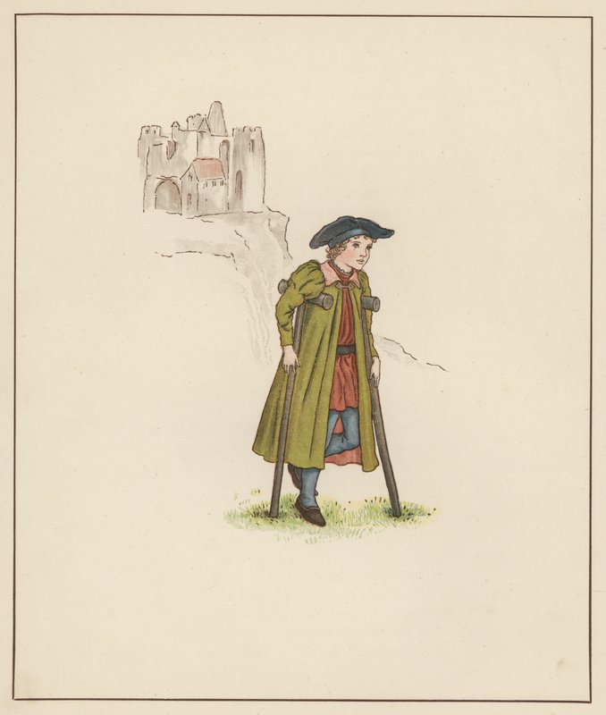 Illustrazione di Kate Greenaway per Il pifferaio di Hamelin di Robert Browning da Kate (after) Greenaway