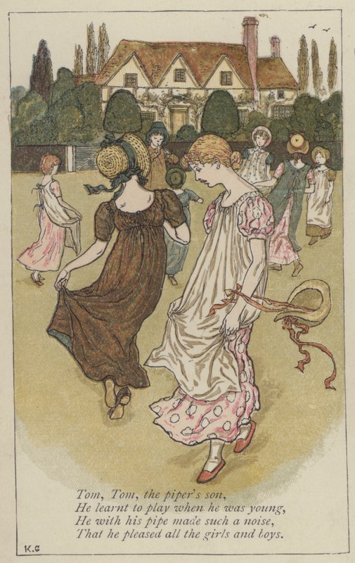 Tom, Tom, il figlio del pifferaio da Kate (after) Greenaway
