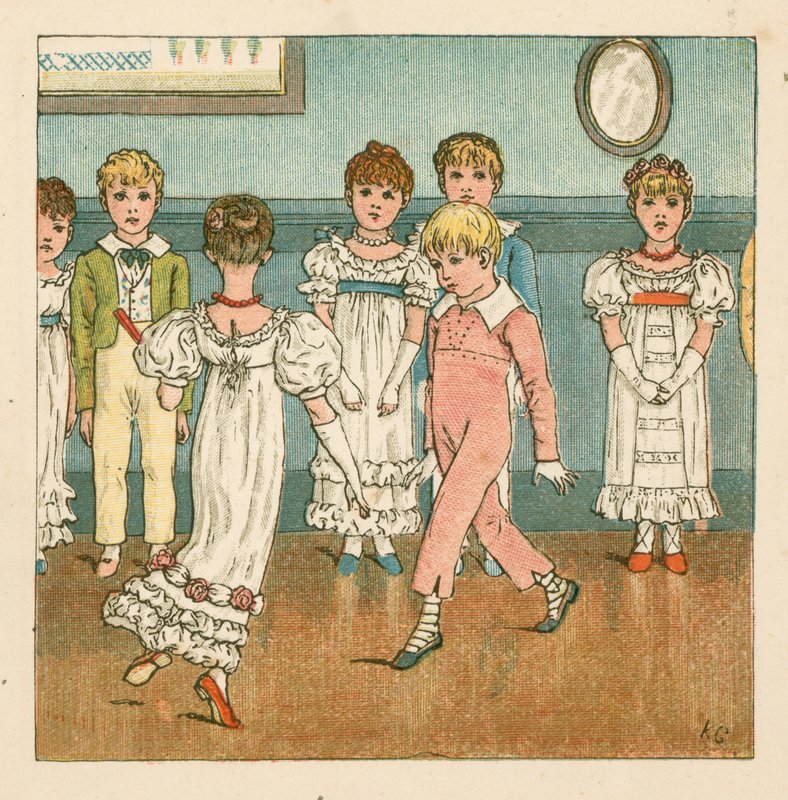 Lezione di danza da Kate Greenaway