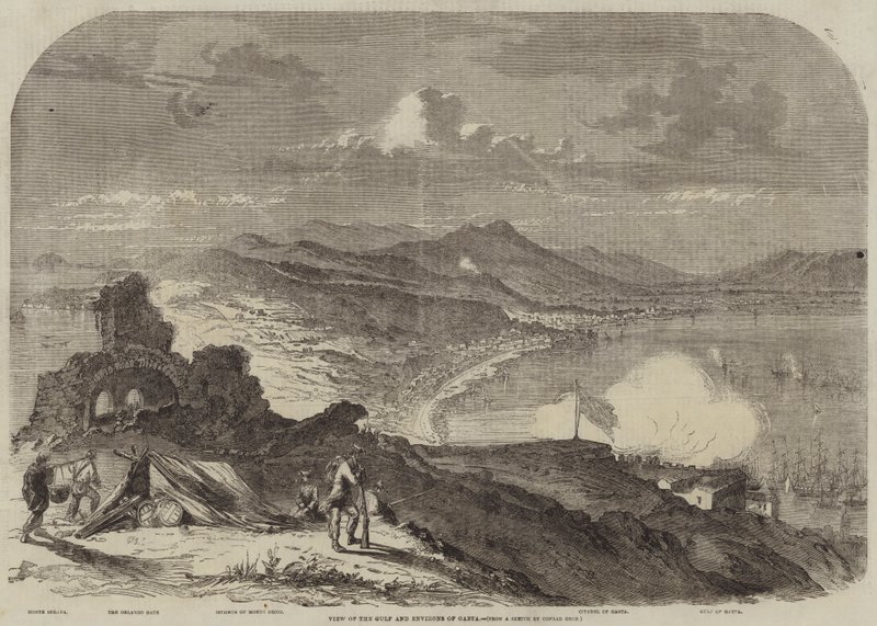 Veduta del golfo e dei dintorni di Gaeta da Konrad Grob