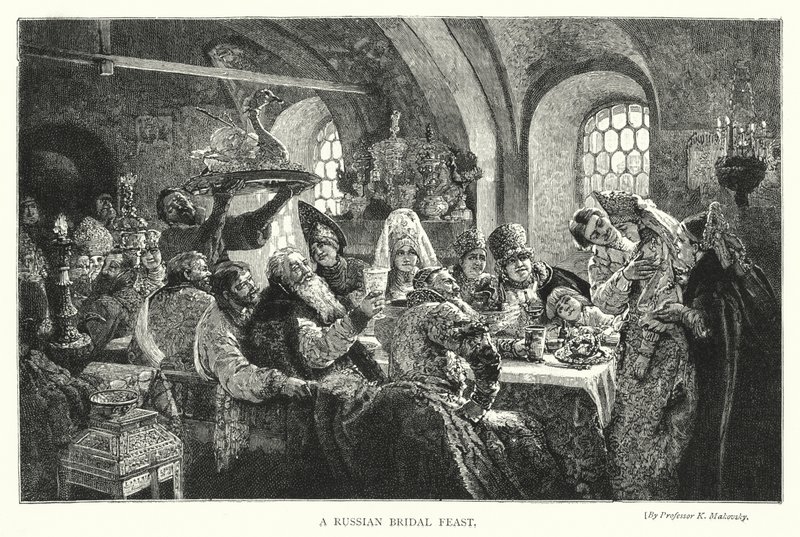 Una festa nuziale russa da Konstantin Egorovich Makovsky