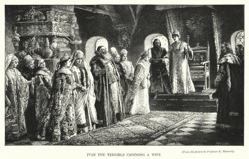 Ivan il Terribile sceglie una moglie da Konstantin Egorovich Makovsky