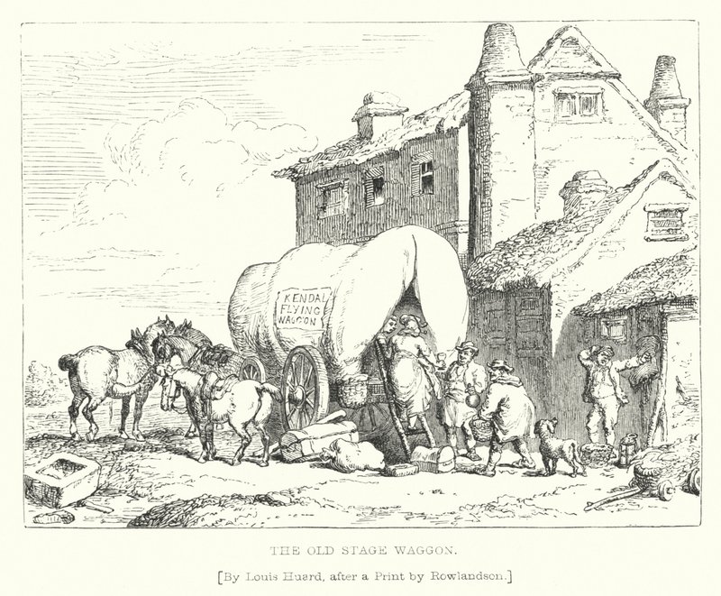 Il vecchio carro di scena da L. Huard