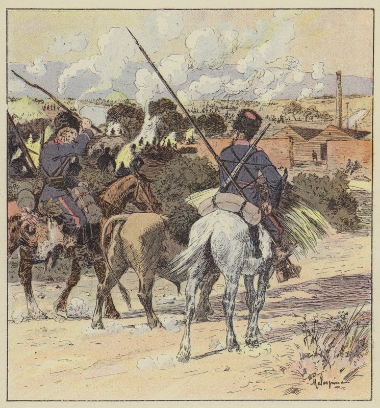 Bivacco dei cosacchi del generale Rennenkampf da L. Malespine
