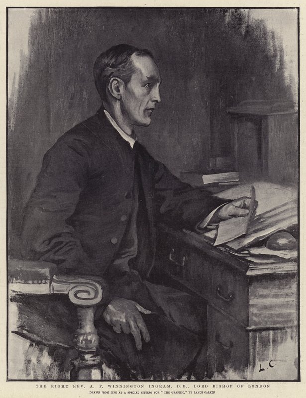 Il reverendo A F Winnington Ingram, DD, vescovo di Londra da Lance Calkin