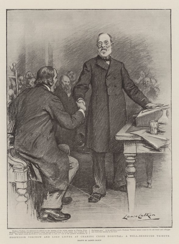 Il professor Virchow e Lord Lister al Charing Cross Hospital, un tributo ben meritato da Lance Calkin