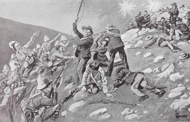 Carica degli Inniskillings, Battaglia delle Alture di Tugela da Lance Thackeray