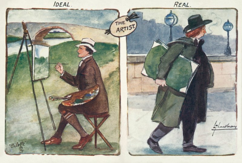 Ideale e reale (litografia a colori) da Lance Thackeray
