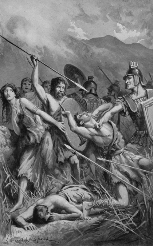 Un attacco romano ai Britanni a Mona da Lancelot Speed