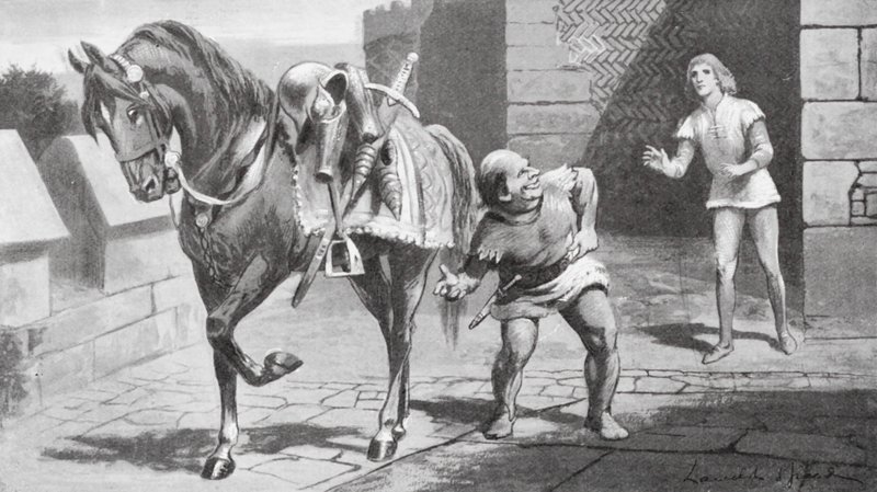 Sua madre inviò a Gareth un bellissimo cavallo e un