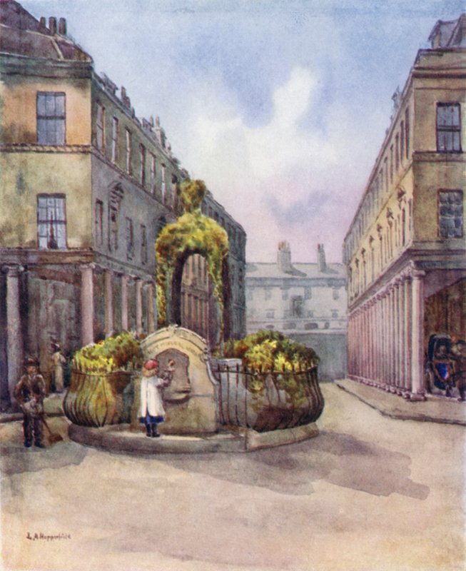Via Bath e fontana di acqua minerale da Laura Annie Happerfield