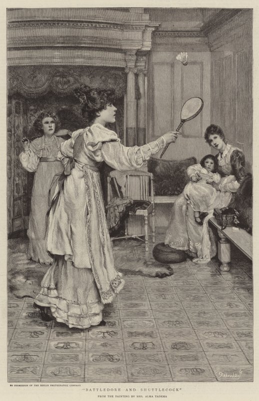 Battledore e Shuttlecock da Lawrence Alma Tadema