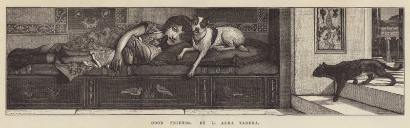 Buoni amici da Lawrence Alma Tadema