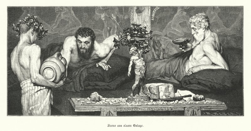 Vino Greco da Lawrence (after) Alma Tadema