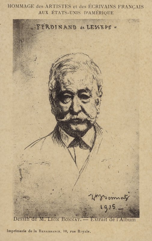 Ferdinand de Lesseps, imprenditore francese e costruttore di canali da Leon Joseph Florentin Bonnat