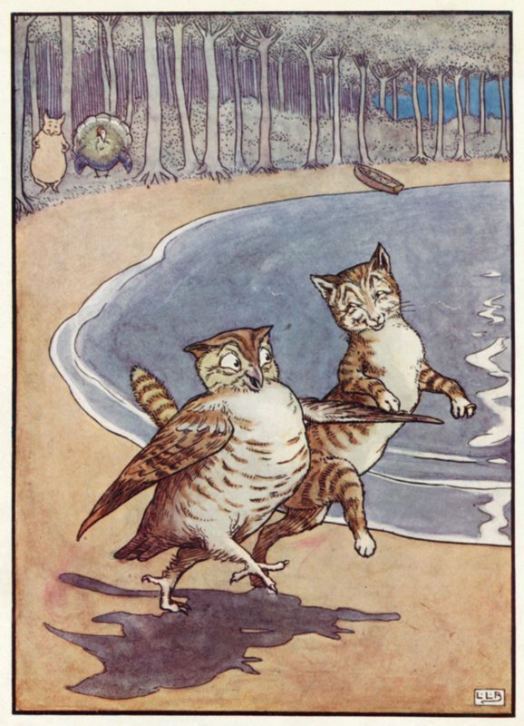 Il gufo e la gattina da Leonard Leslie Brooke