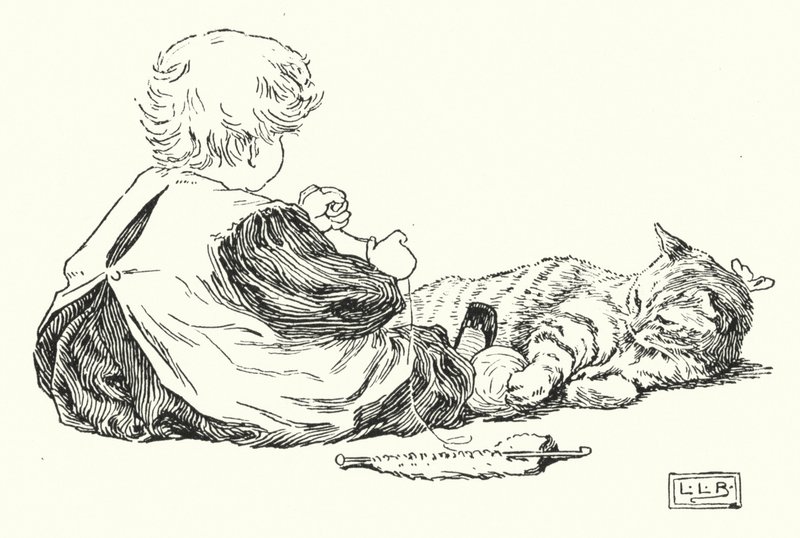 Amo la piccola gattina, il suo mantello è così caldo da Leonard Leslie Brooke