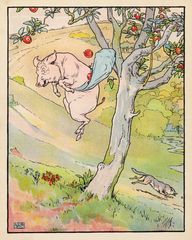Illustrazione per I Tre Porcellini da Leonard Leslie Brooke