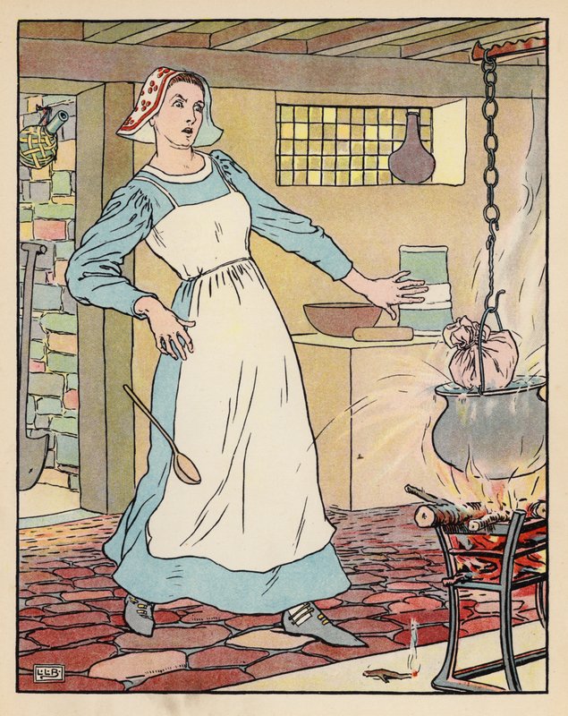 Illustrazione per Pollicino da Leonard Leslie Brooke