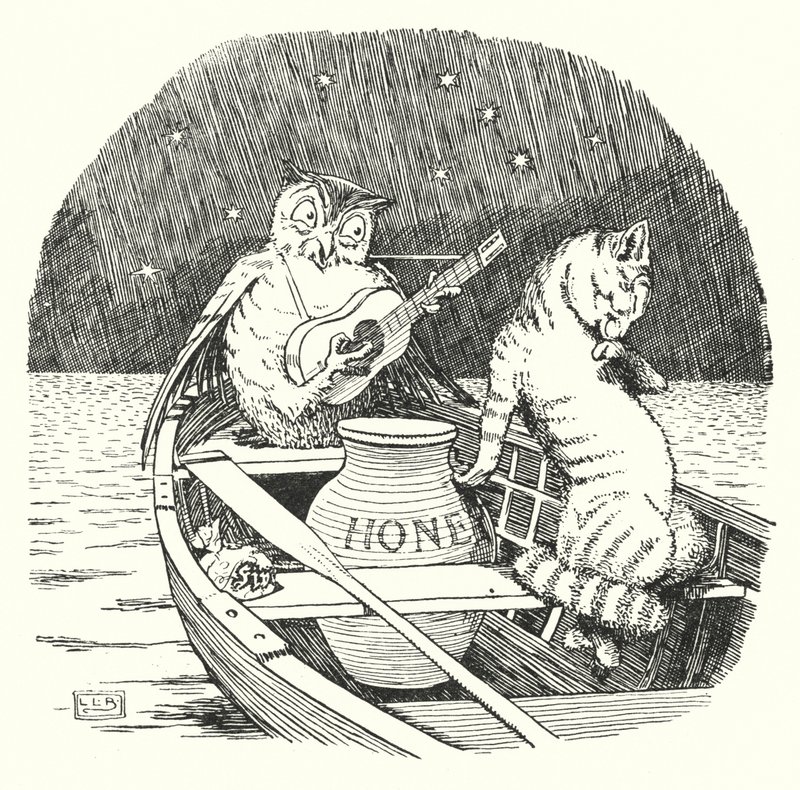 Il gufo e la gattina da Leonard Leslie Brooke