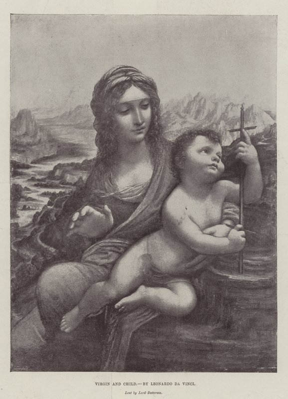 Vergine e bambino da Leonardo da Vinci