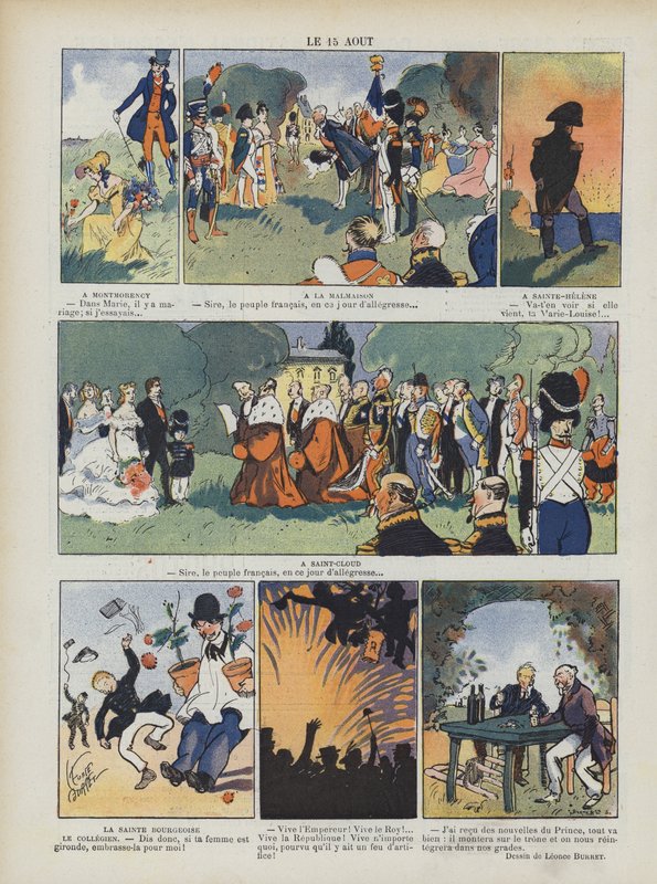 15 agosto. Illustrazione per Le Rire da Leonce Burret