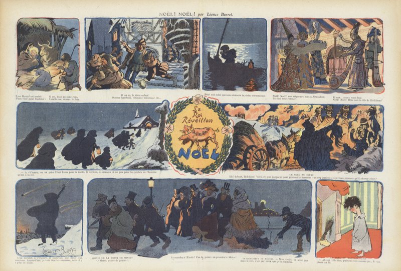 Natale! Natale! Illustrazione per Le Rire da Leonce Burret
