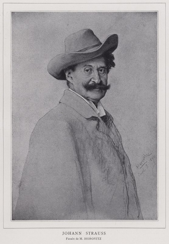 Johann Strauss il Giovane, compositore austriaco da Leopold Horovitz