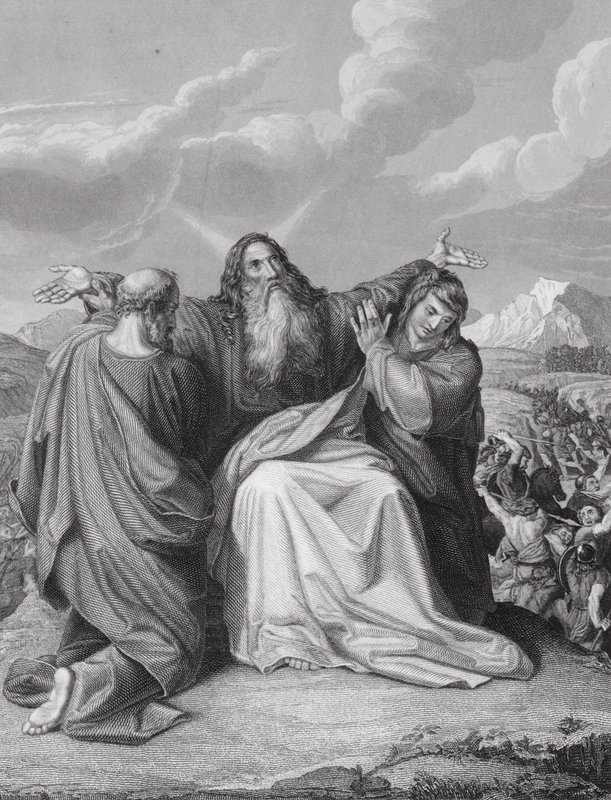 Il Sostegno delle Mani di Mosè, Esodo, Cap 17, v 12 da Leopold Kupelwieser