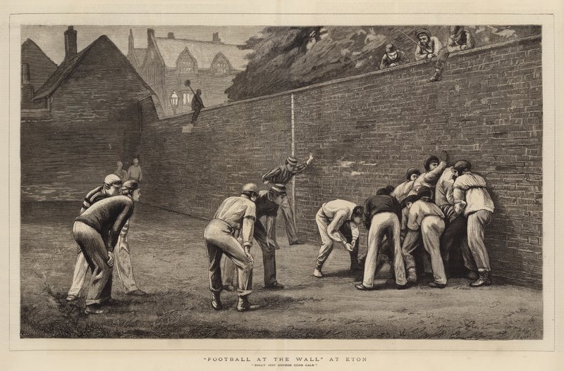 Calcio al Muro a Eton da Leslie Matthew Ward