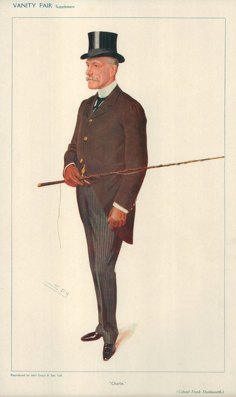 Colonnello Frank Shuttleworth, Charlie, 10 febbraio 1909, caricatura di Vanity Fair da Leslie Matthew Ward