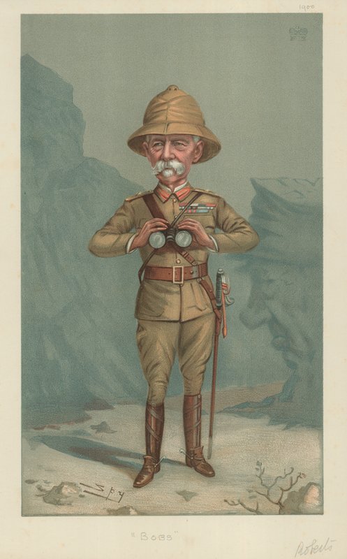 Il maresciallo di campo Lord Roberts, Bobs, 21 giugno 1900, caricatura di Vanity Fair da Leslie Matthew Ward