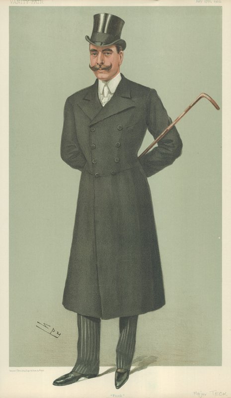 S.A.S. Il Duca di Teck, Frank, 17 luglio 1902, caricatura di Vanity Fair da Leslie Matthew Ward