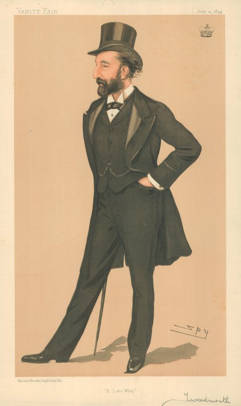 Lord Tweedmouth, un ex frusta, 12 luglio 1894, cartone animato di Vanity Fair da Leslie Matthew Ward