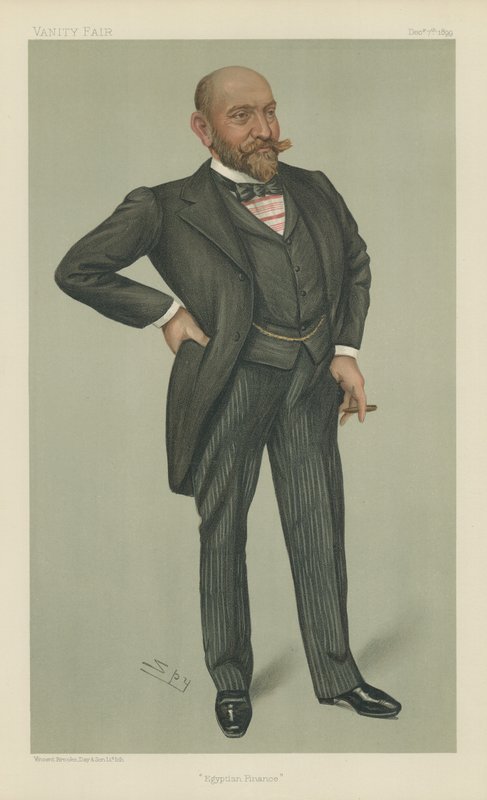 Mr Ernest Cassel (litografia a colori) da Leslie Matthew Ward