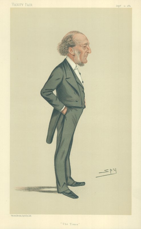 Mr John Walter, The Times, 10 settembre 1881, caricatura di Vanity Fair da Leslie Matthew Ward