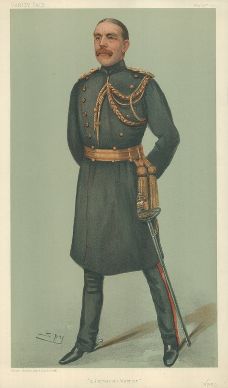 Mr William Dudley Ward, un guerriero permanente, 30 maggio 1901, caricatura di Vanity Fair da Leslie Matthew Ward