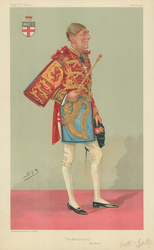 Sir Alfred Scott-Gatty, The Minstrel Boy, 1 dicembre 1904, caricatura di Vanity Fair da Leslie Matthew Ward