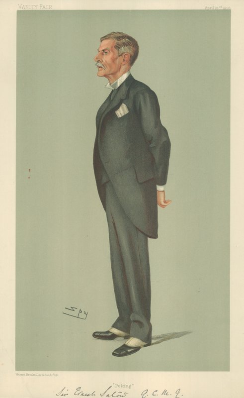 Sir Ernest Satow, Pechino, 23 aprile 1903, caricatura di Vanity Fair da Leslie Matthew Ward