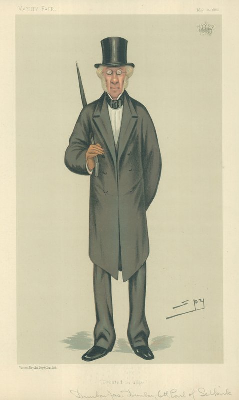 Il Conte di Selkirk, creato nel 1646, 20 maggio 1882, caricatura di Vanity Fair da Leslie Matthew Ward