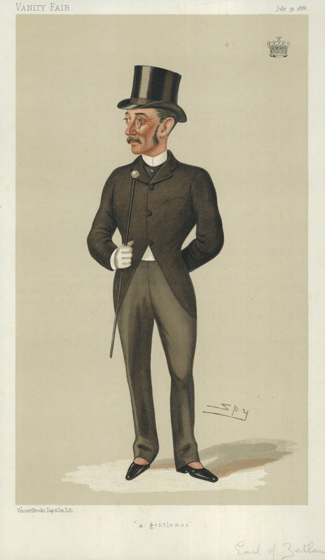 Il conte di Zetland, un gentiluomo, 31 luglio 1886, caricatura di Vanity Fair da Leslie Matthew Ward