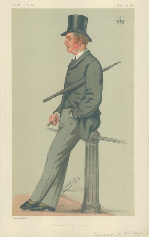 Il marchese di Waterford, Il grande uomo di Waterford, 9 agosto 1879, caricatura di Vanity Fair da Leslie Matthew Ward