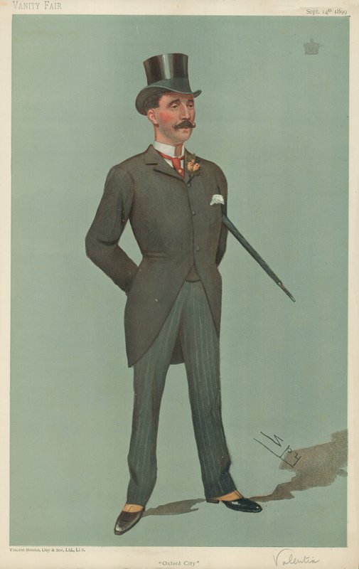 Visconte Valentia, Oxford City, 14 settembre 1899, caricatura di Vanity Fair da Leslie Matthew Ward