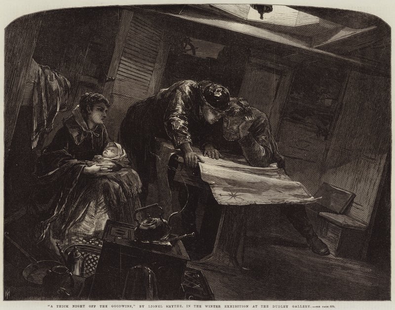 Una notte fitta al largo dei Goodwins da Lionel Percy Smythe