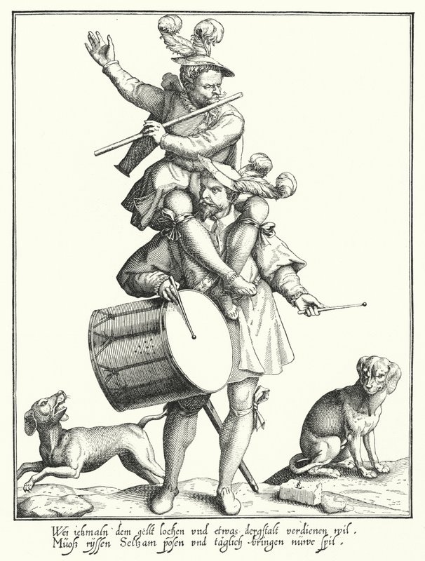 Il tamburino e il pifferaio da Lorenz Strauch